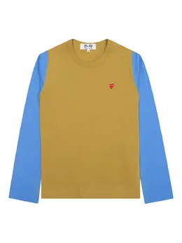 Comme Des Garçons Play: Зелёная футболка  Heart