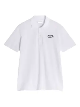 Maison Kitsuné: Белое поло 
