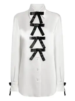 Dolce & Gabbana: Блуза с бантом 