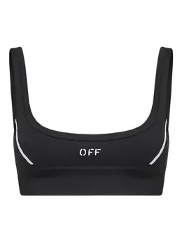 Off-White: Топ в полоску 