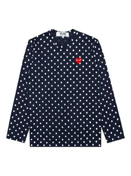 Comme Des Garçons Play: Футболка в горошек 