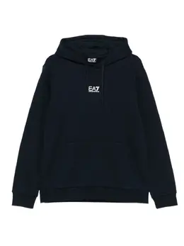 Ea7 Emporio Armani: Голубая толстовка 