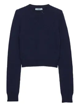 Prada: Синий свитер 