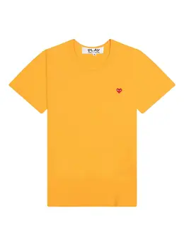 Comme Des Garçons Play: Жёлтая футболка  Heart