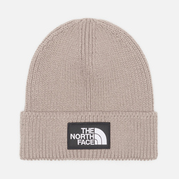 The North Face: Серая шапка  Logo Box