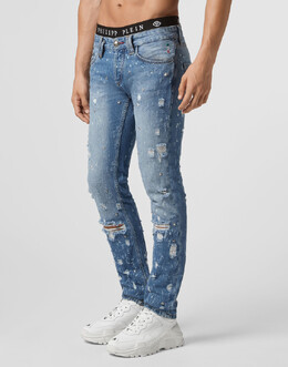 Philipp Plein: Прямые джинсы 
