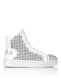 Philipp Plein: Белые кроссовки 