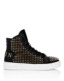 Philipp Plein: Чёрные кроссовки 