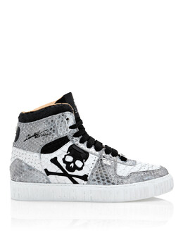 Philipp Plein: Белые кроссовки 
