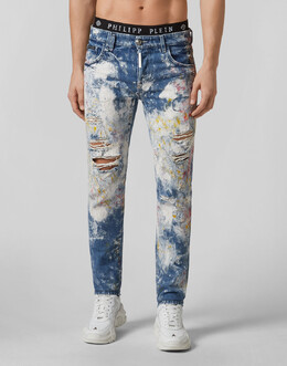 Philipp Plein: Прямые джинсы 