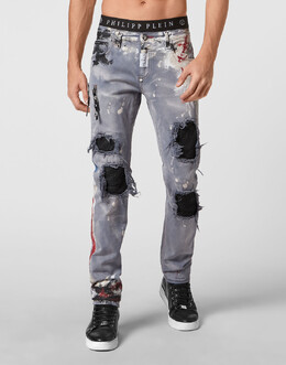Philipp Plein: Зауженные джинсы 