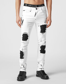 Philipp Plein: Зауженные джинсы 
