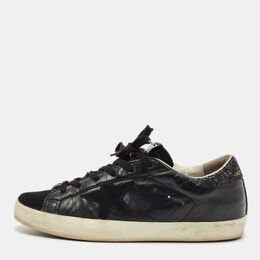 Golden Goose: Чёрные кроссовки  Superstar