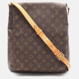Louis Vuitton: Коричневая сумка  Musette