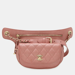 Chanel: Розовая поясная сумка 