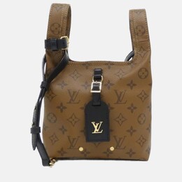 Louis Vuitton: Коричневая сумка 