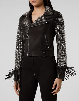 Philipp Plein: Кожаная куртка 
