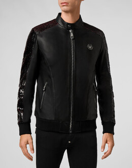 Philipp Plein: Кожаная куртка 