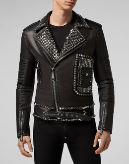 Philipp Plein: Кожаная куртка 