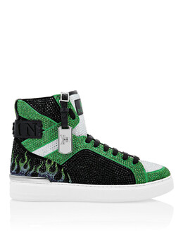Philipp Plein: Белые кроссовки 