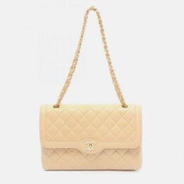 Chanel: Бежевая сумка 