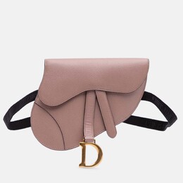 Dior: Розовая поясная сумка 