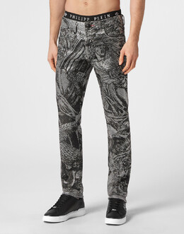 Philipp Plein: Прямые джинсы 