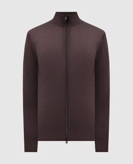 Canali: Коричневый кардиган 