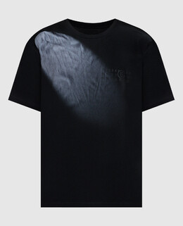 Maison Margiela MM6: Чорні футболки 