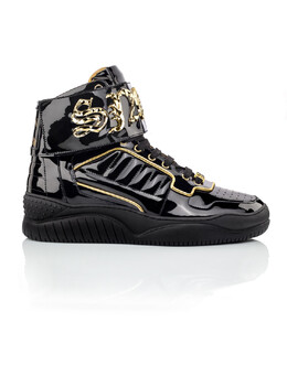 Philipp Plein: Чёрные кроссовки 