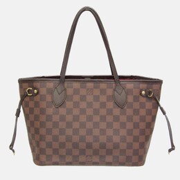 Louis Vuitton: Коричневая сумка-шоппер  Neverfull