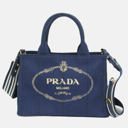 Prada: Блакитні сумки шопери 