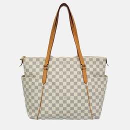 Louis Vuitton: Светлая сумка-шоппер 