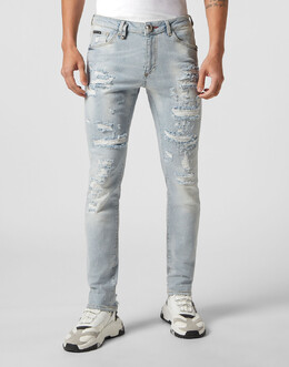 Philipp Plein: Зауженные джинсы 
