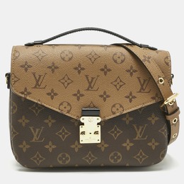 Louis Vuitton: Коричневая сумка  Pochette