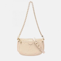 Louis Vuitton: Бежевая сумка  Pochette Accessoires
