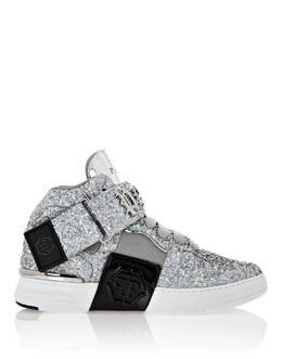 Philipp Plein: Серебристые ботинки 