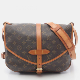 Louis Vuitton: Коричневая сумка через плечо 