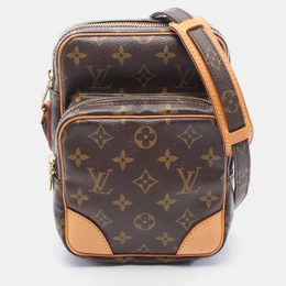 Louis Vuitton: Коричневі сумки через плече 