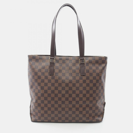 Louis Vuitton: Коричневая сумка-шоппер 