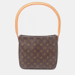 Louis Vuitton: Коричневая сумка  Looping