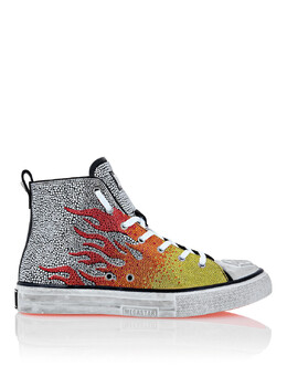 Philipp Plein: Белые кроссовки 