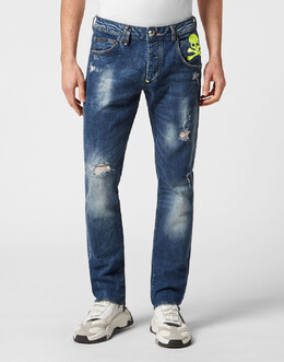 Philipp Plein: Прямые джинсы 