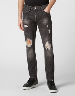 Philipp Plein: Прямые джинсы 