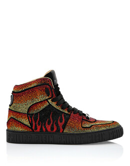 Philipp Plein: Белые кроссовки 
