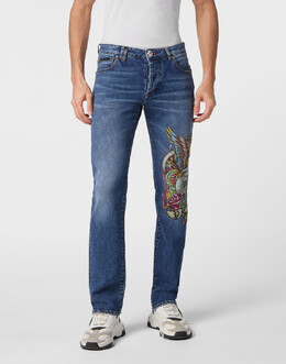 Philipp Plein: Прямые джинсы 