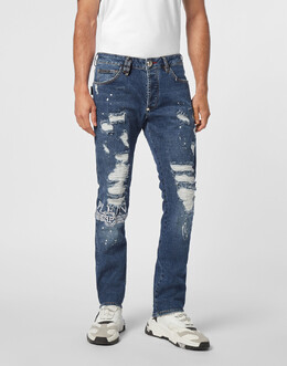 Philipp Plein: Прямые джинсы 