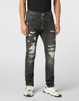 Philipp Plein: Прямые джинсы 