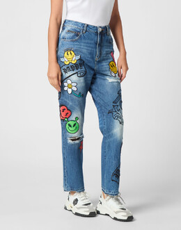 Philipp Plein: Прямые джинсы 