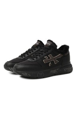 Premiata: Чёрные кроссовки  Mick
